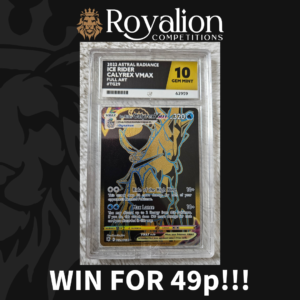 Win a ACE 10 Graded Pokemon Card! 2022 Astral Radiance Ice Rider Calyrex VMAX TG29 - Gem Mint 10!