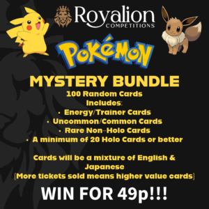 Pokemon Card Mystery Bundle - 100 Random Cards including 20 Holos!